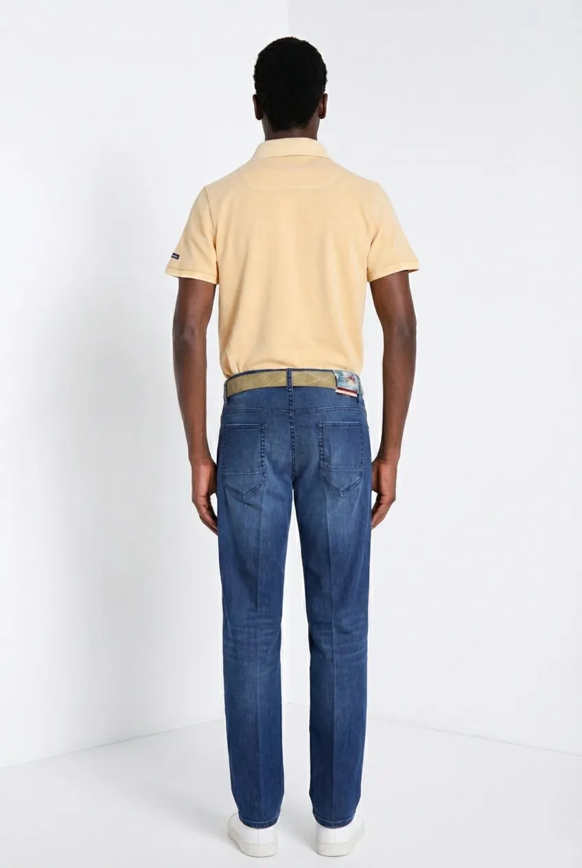 Mason's Leopardi polo uomo piquet corallo cotone