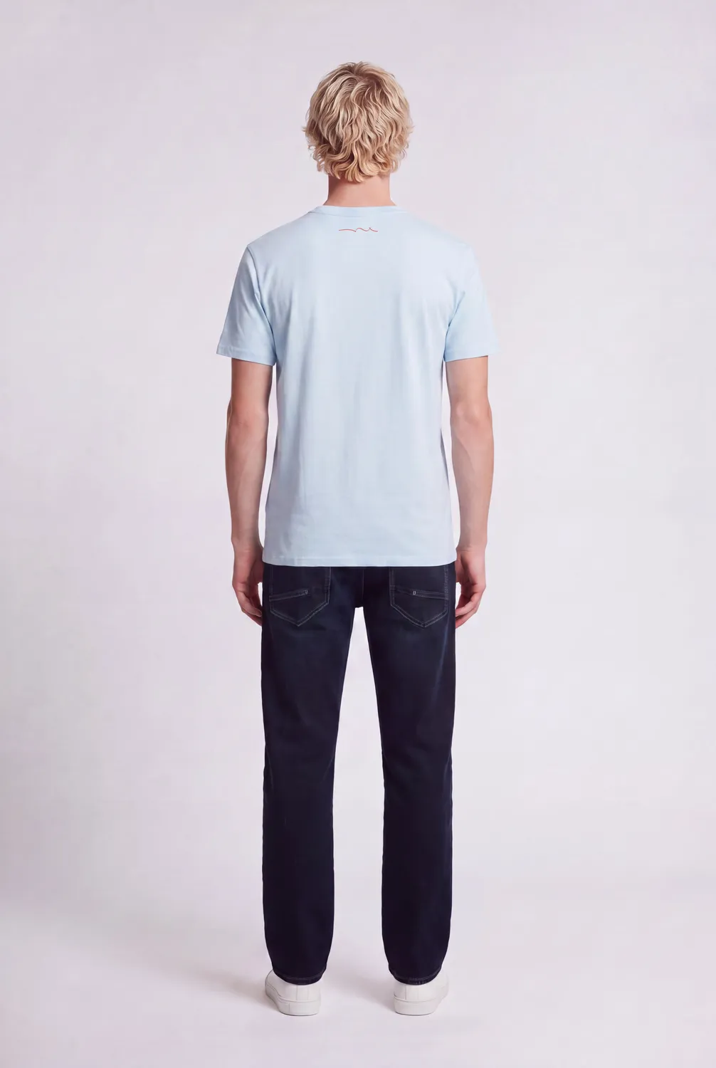 Teddy Smith The Tee 1 t-shirt uomo pastel blue chiné