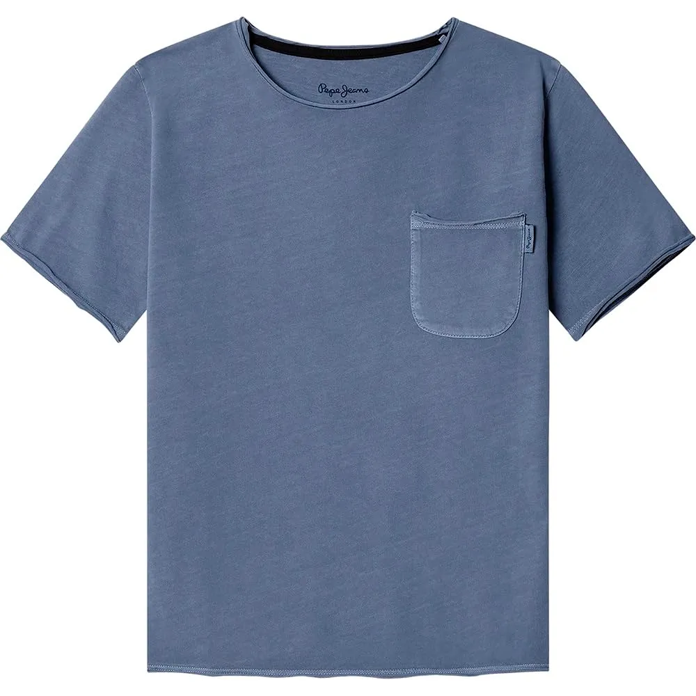 Pepe Jeans Elijah t-shirt bambino blu effetto lavato