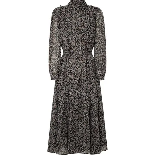 Pepe Jeans Pixy vestito donna M lungo chiffon fiocco