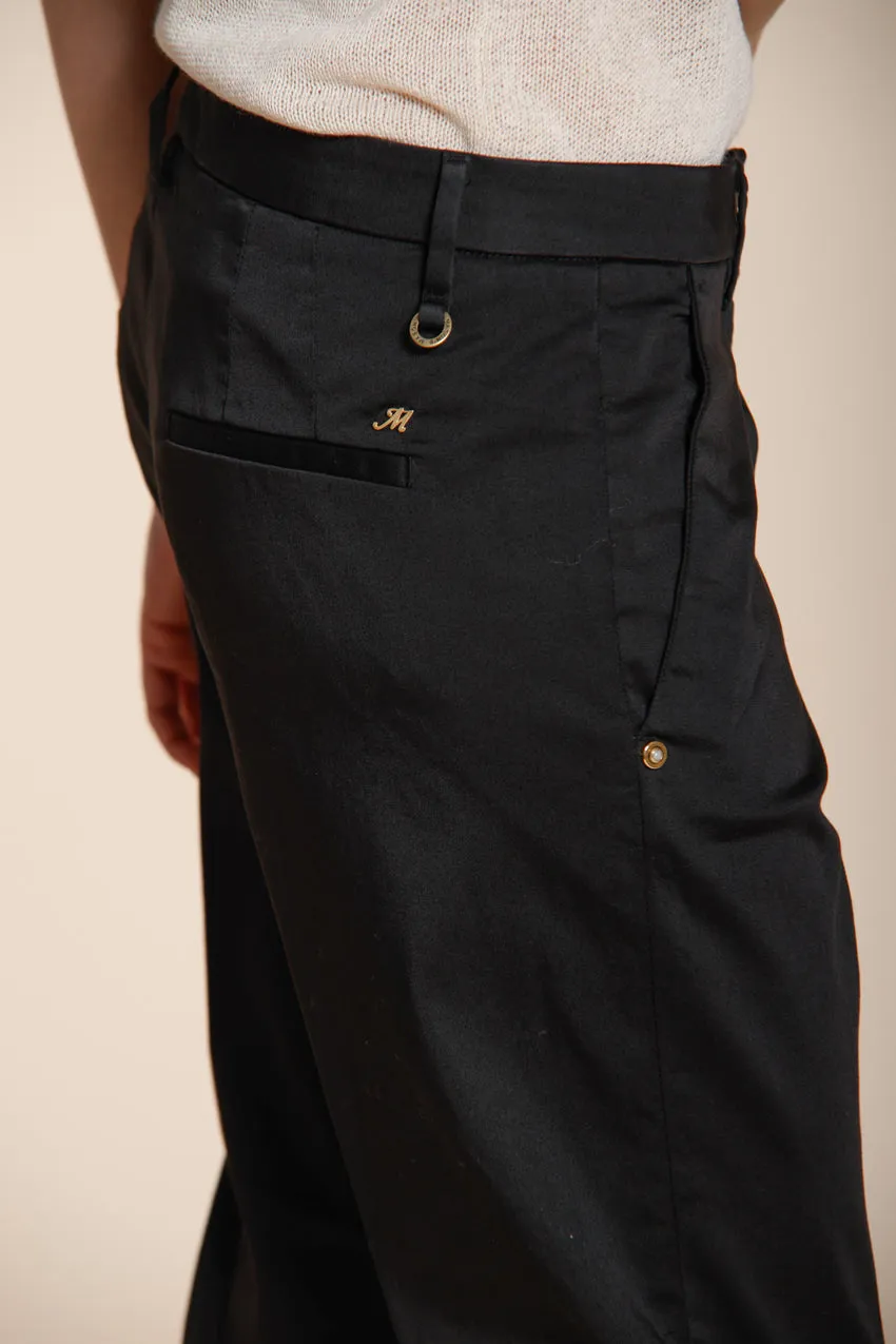 Mason's New York Carrot chino donna nero raso stretch