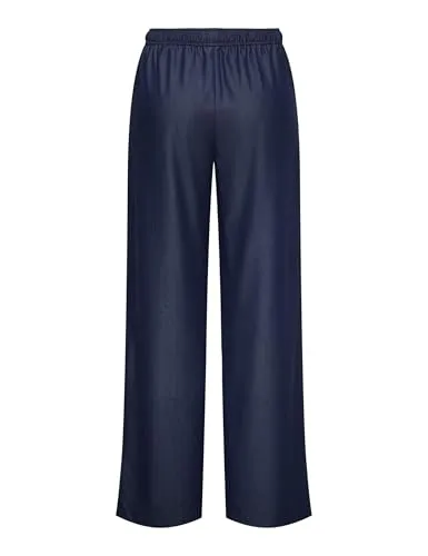 ONLY Onliria Life pantaloni donna larghi 38W/32L chambray
