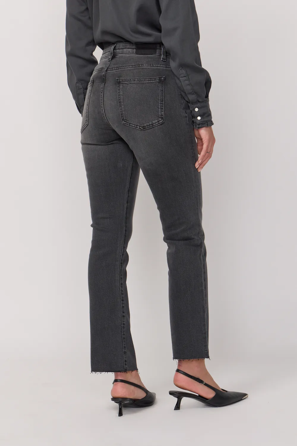 acquaverde Cara pantaloni Used Grey bootcut