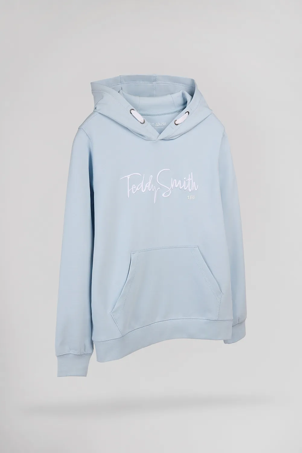 Teddy Smith S-Evry Hoody JR felpa Pastel Blue ragazzo