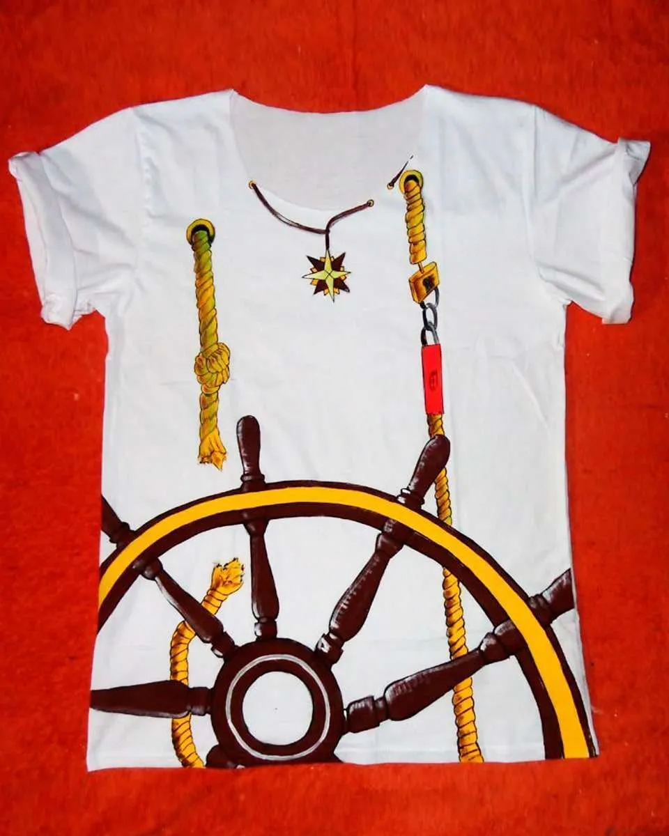 Never Say Never Timone Funi t-shirt dipinta marina