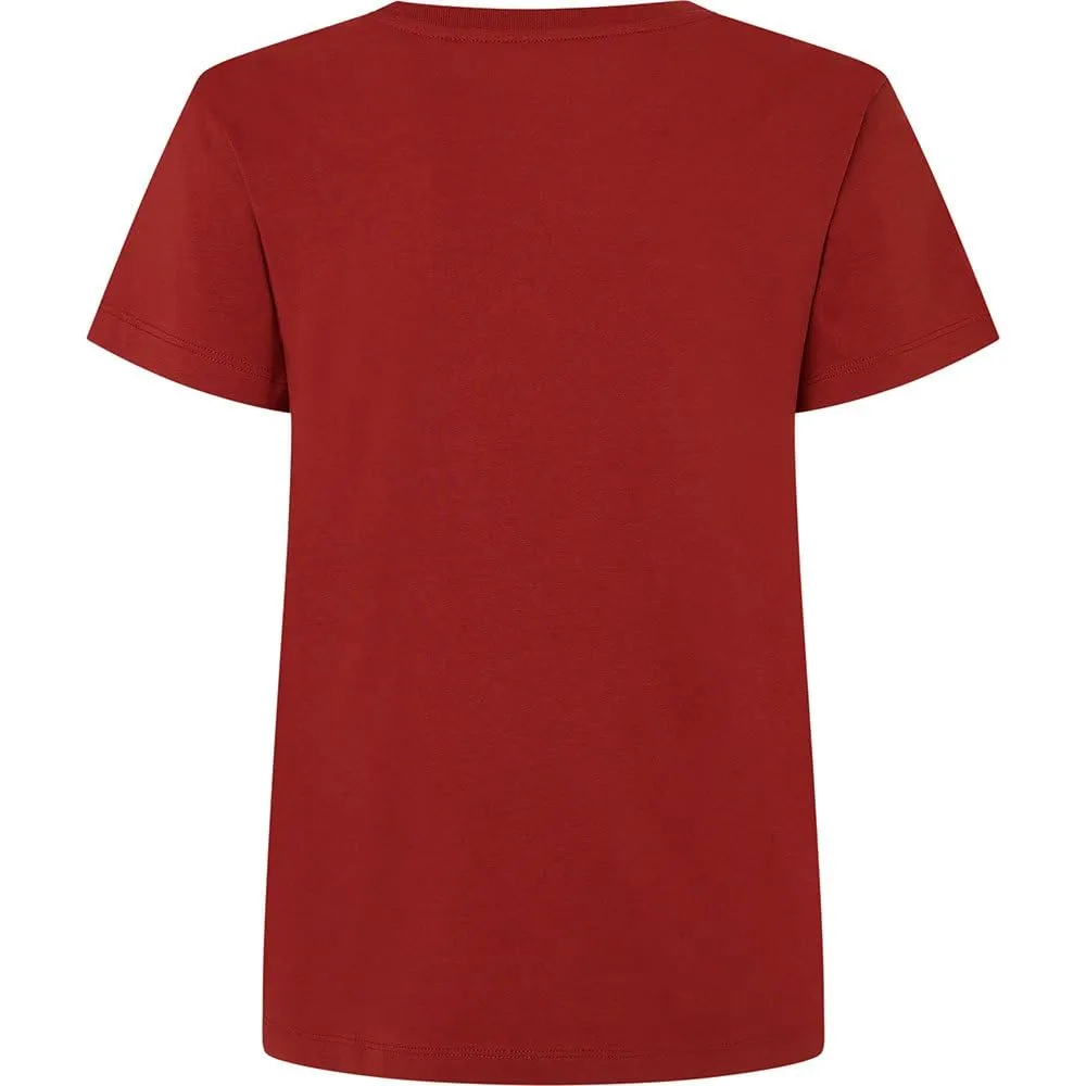 Pepe Jeans Ginny T-Shirt Donna Bianca cotone logo floreale