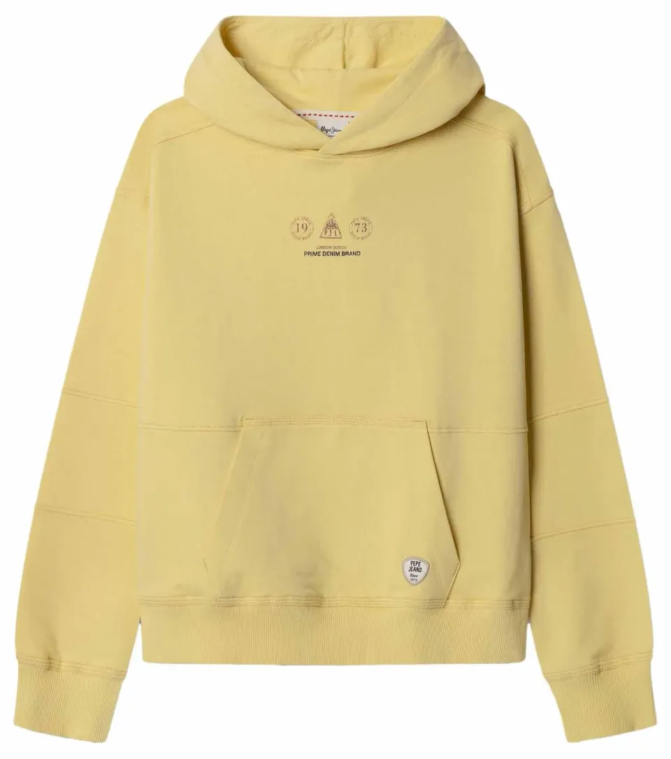 Pepe Jeans Reuben felpa ragazzo 12 anni cappuccio grafica