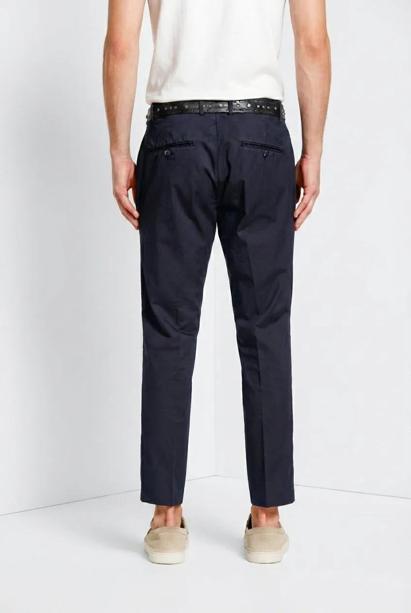 Mason's Milano pantalone chino blu notte gabardina stretch