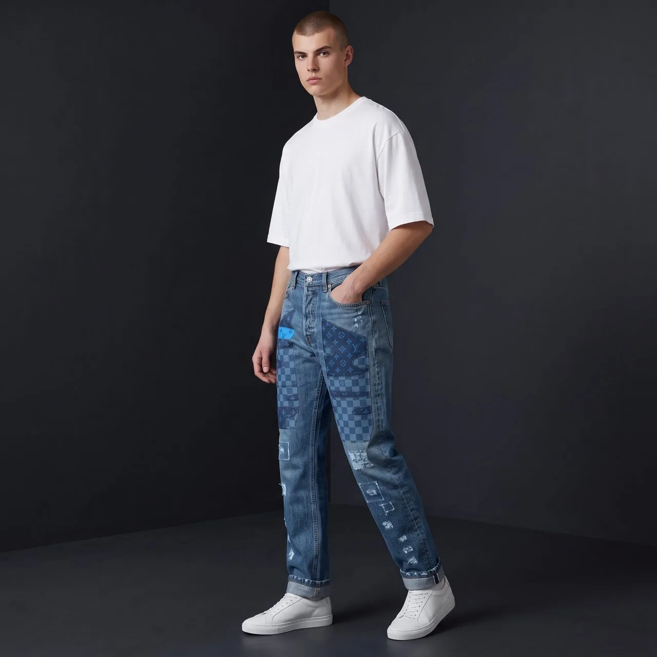 Levi's Vintage LV jeans personalizzati monogram