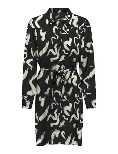 Only Onlnova Life Elite abito camicia donna maniche lunghe L