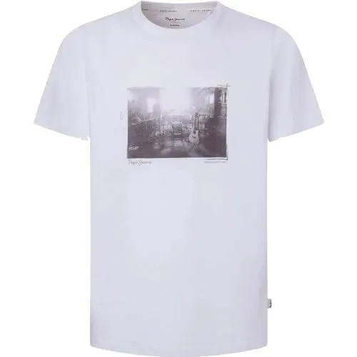 Pepe Jeans Clark T-Shirt Uomo Taglia L Stampa Foto