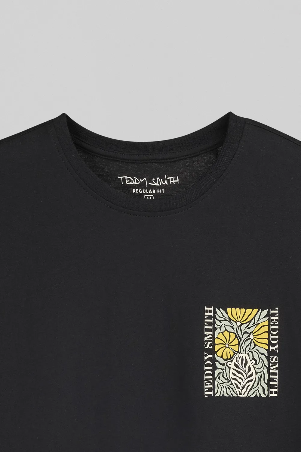 Teddy Smith T-Panorama MC t-shirt carbone vestibilità ampia