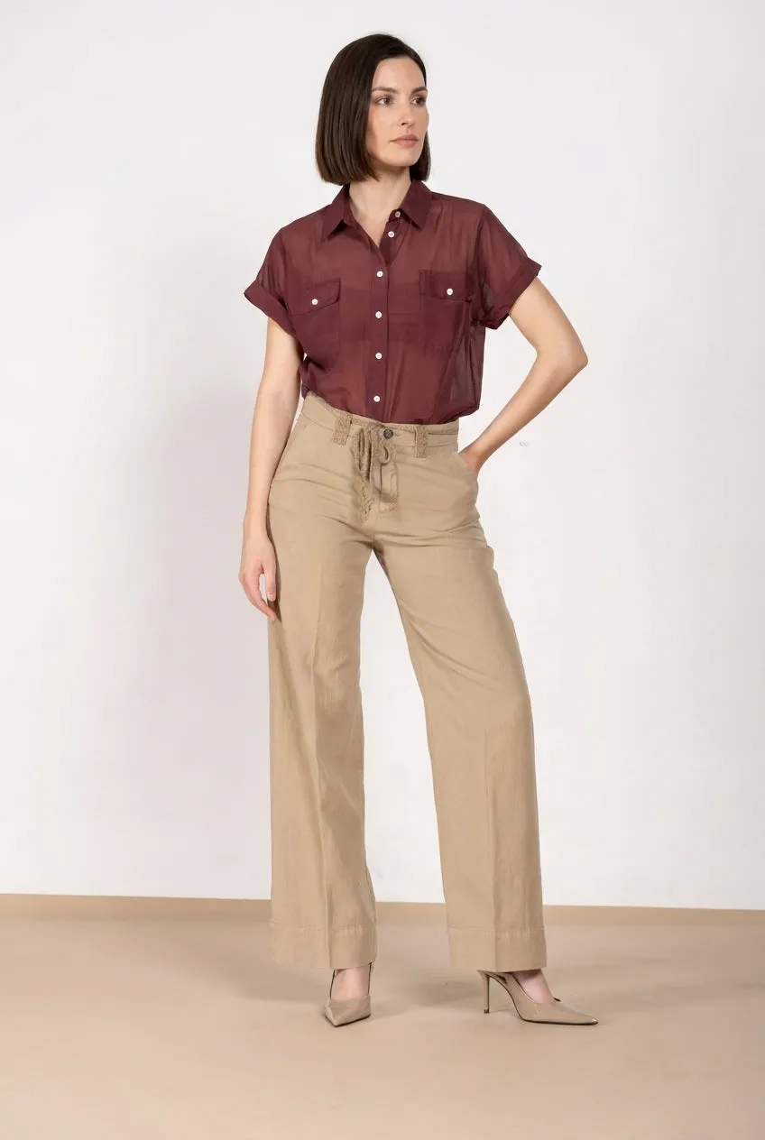Mason's New York Studio chino donna lino beige straight