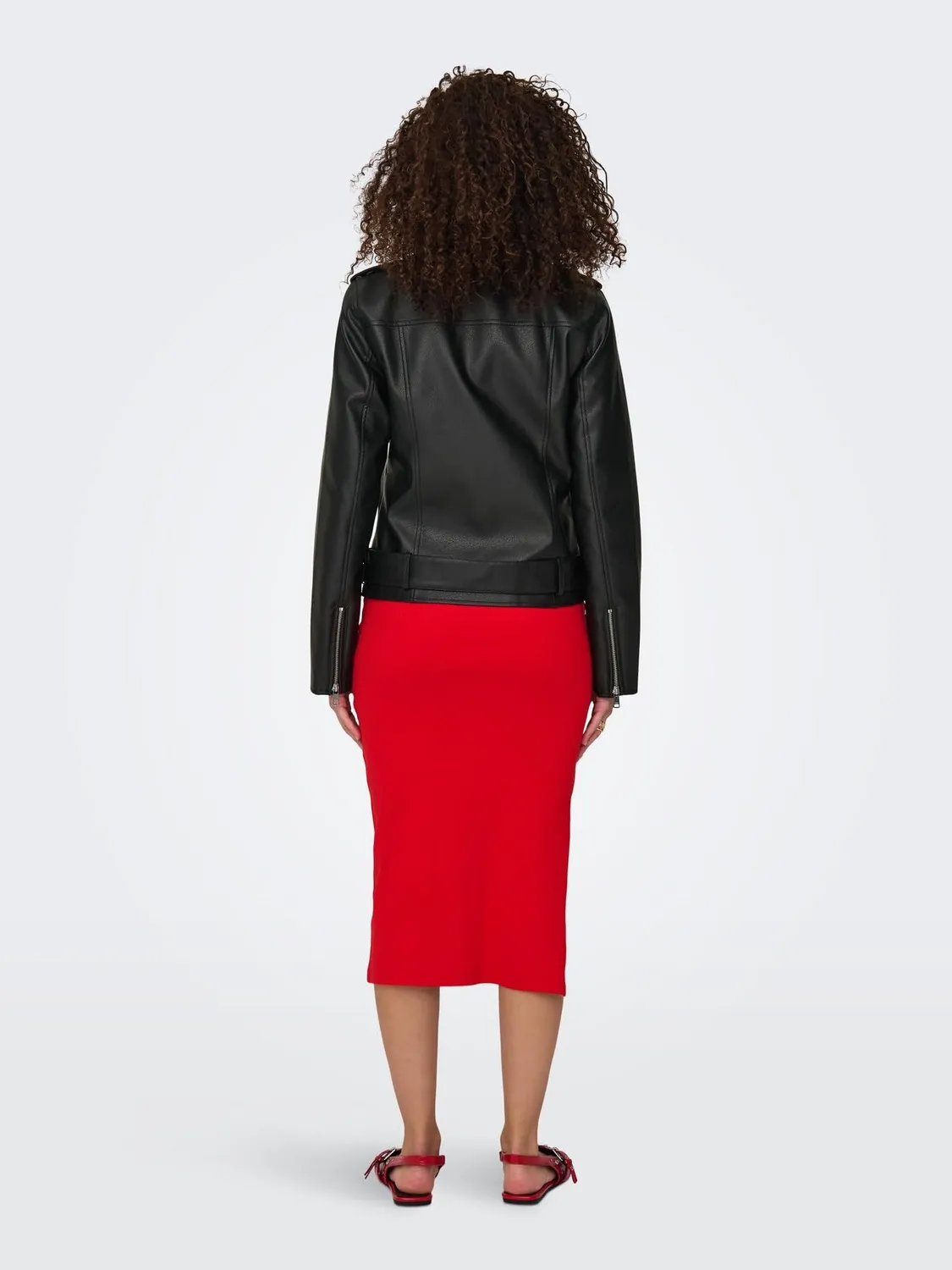 ONLY Onlmille Giacca Donna L finta pelle biker