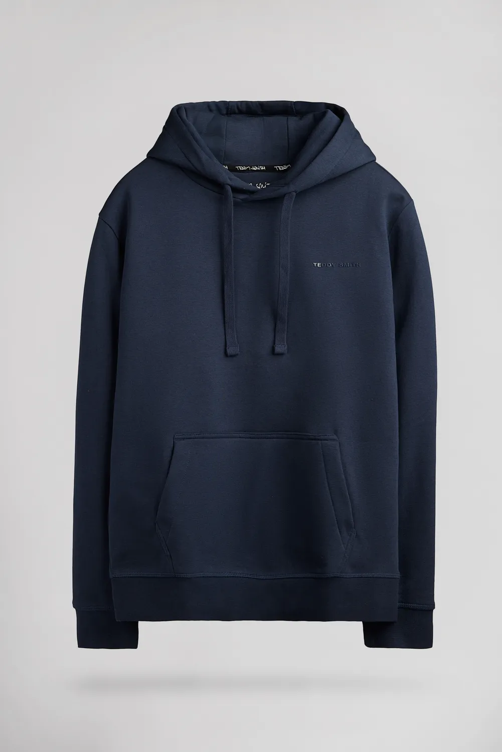 Teddy Smith S-Nark felpa uomo cappuccio blu navy