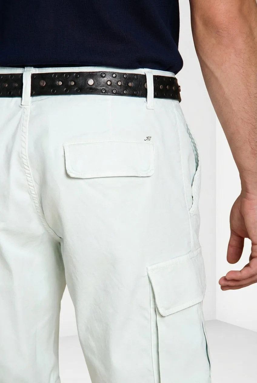 Mason's Chile Bermuda Cargo Uomo Celeste Slim