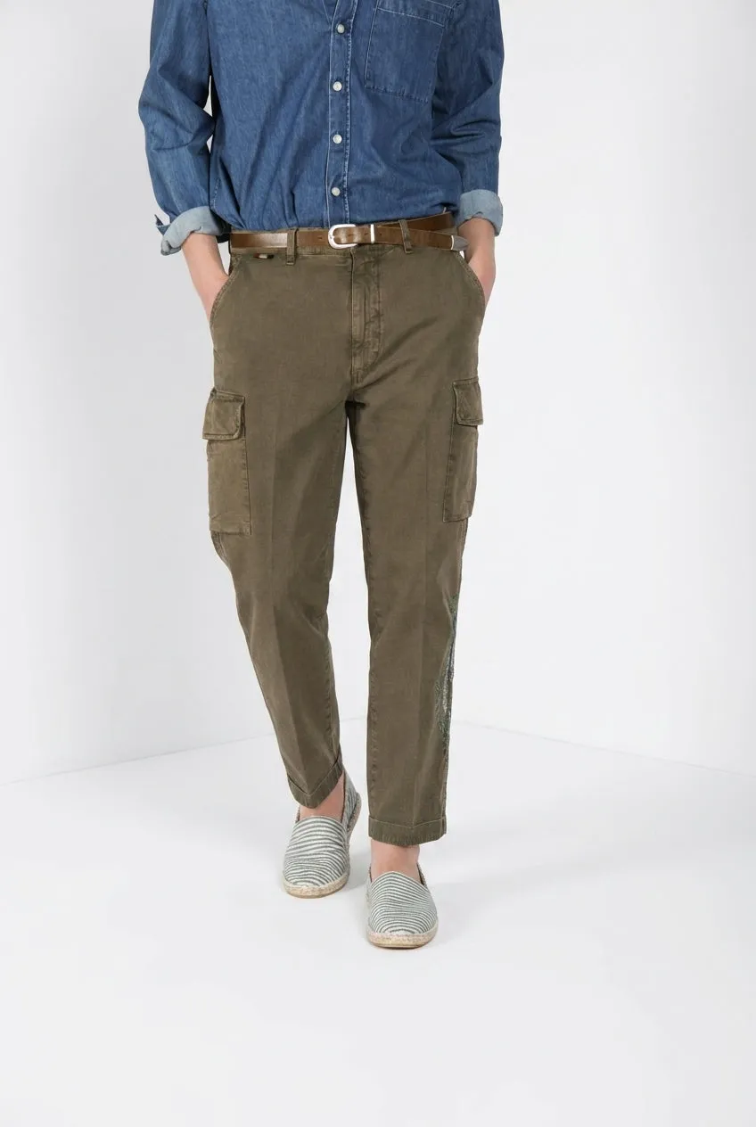 Mason's Chile M74 cargo uomo verde relaxed fit