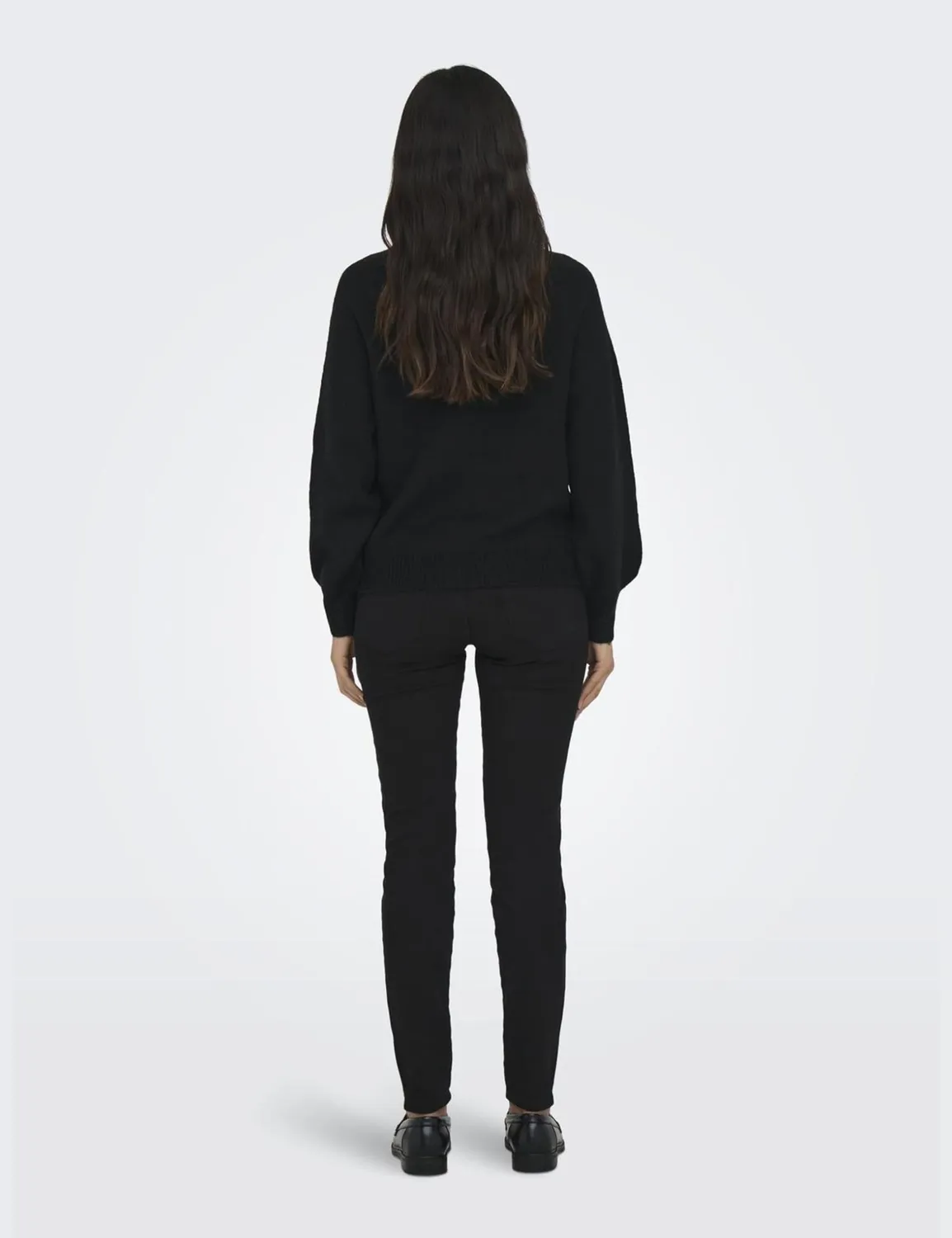 Only Onlemma maglione girocollo S nero a bottoni