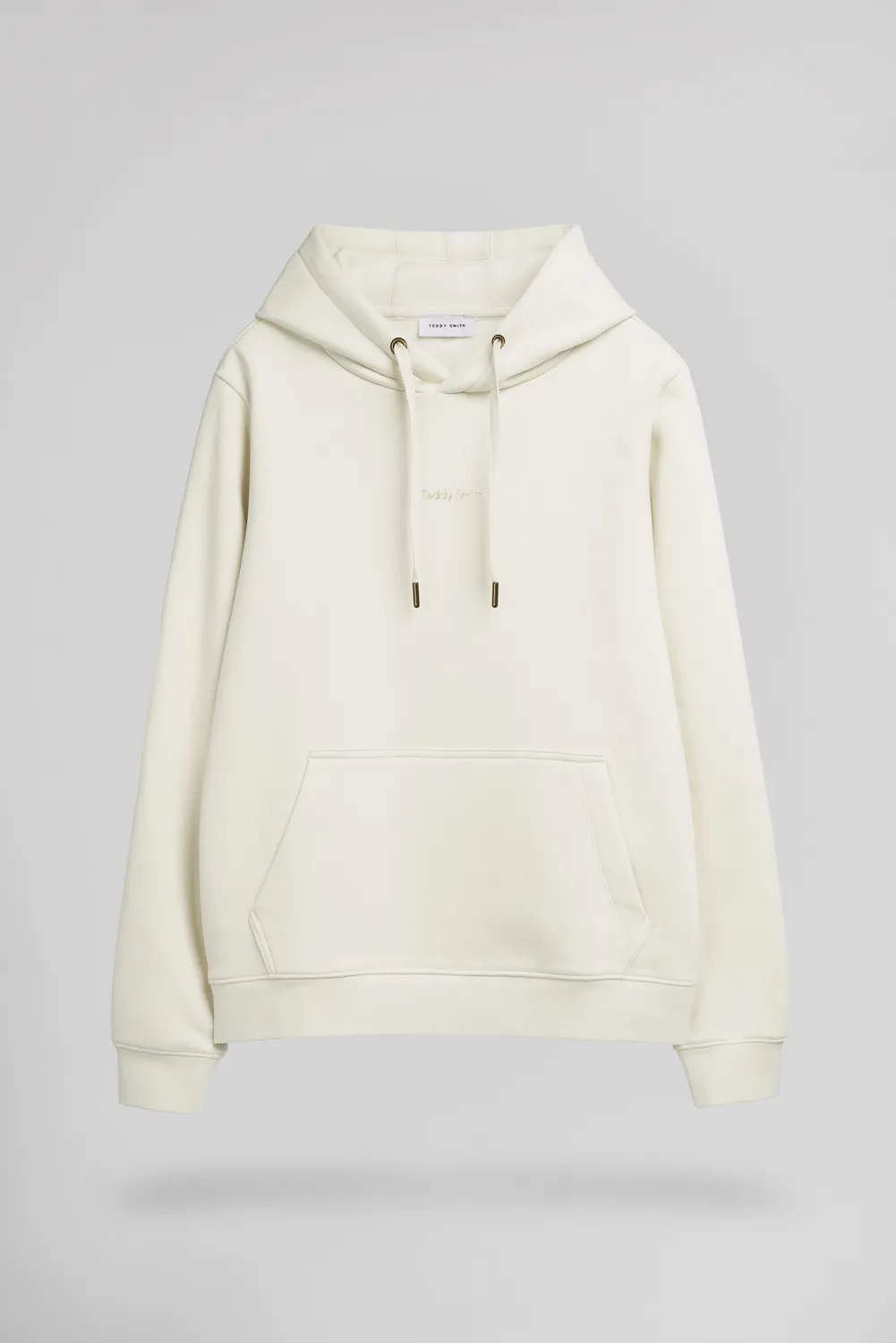 Teddy Smith S-Solene Middle White felpa cappuccio bianco donna