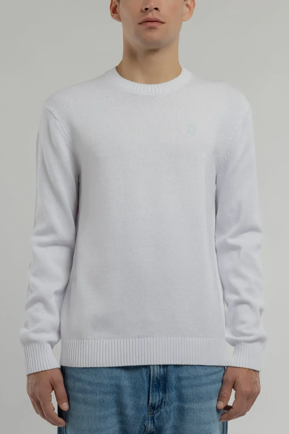 Teddy Smith P-Jimmy maglione bianco cotone regular