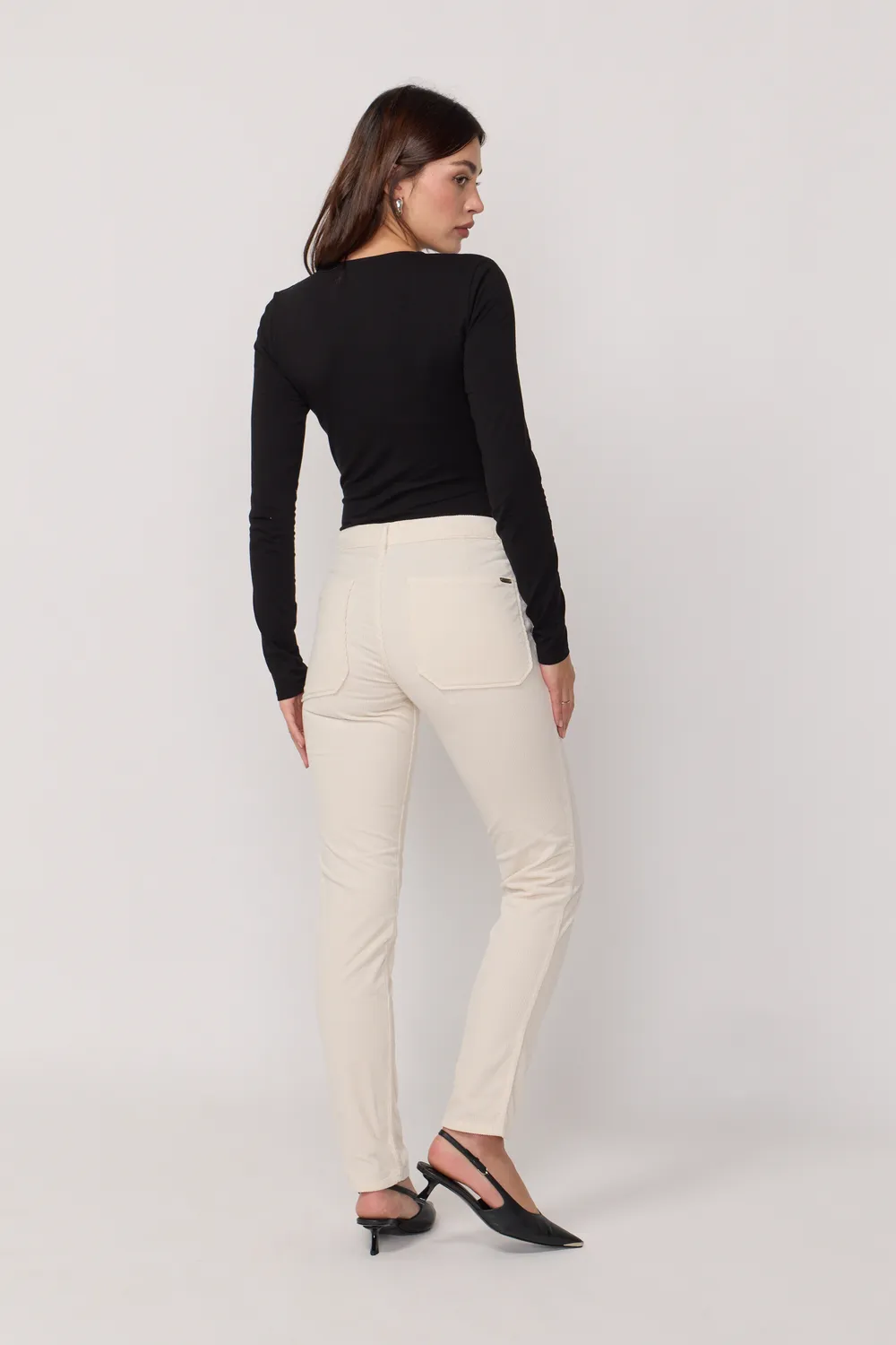 Acquaverde Pierce Pantaloni velluto Cream
