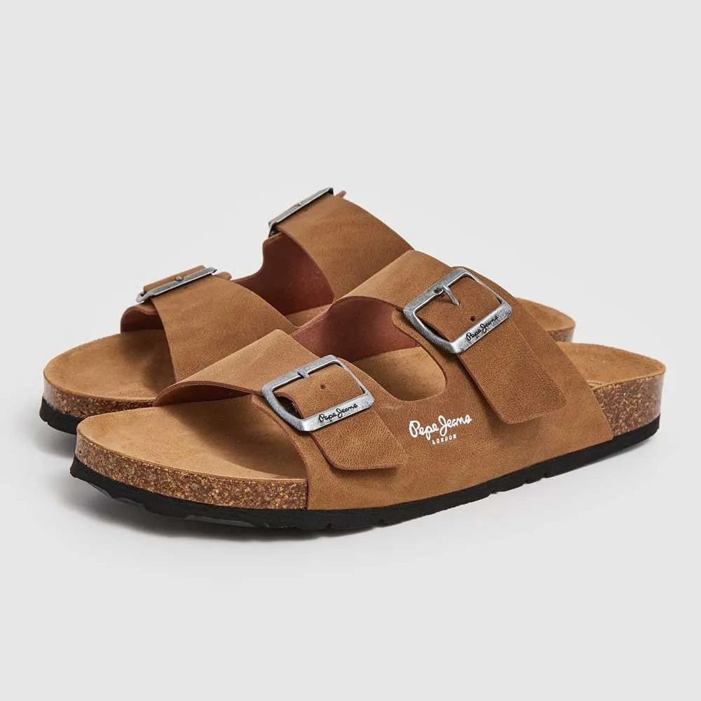 Pepe Jeans Bio Double Kepler sandali uomo 45 marroni