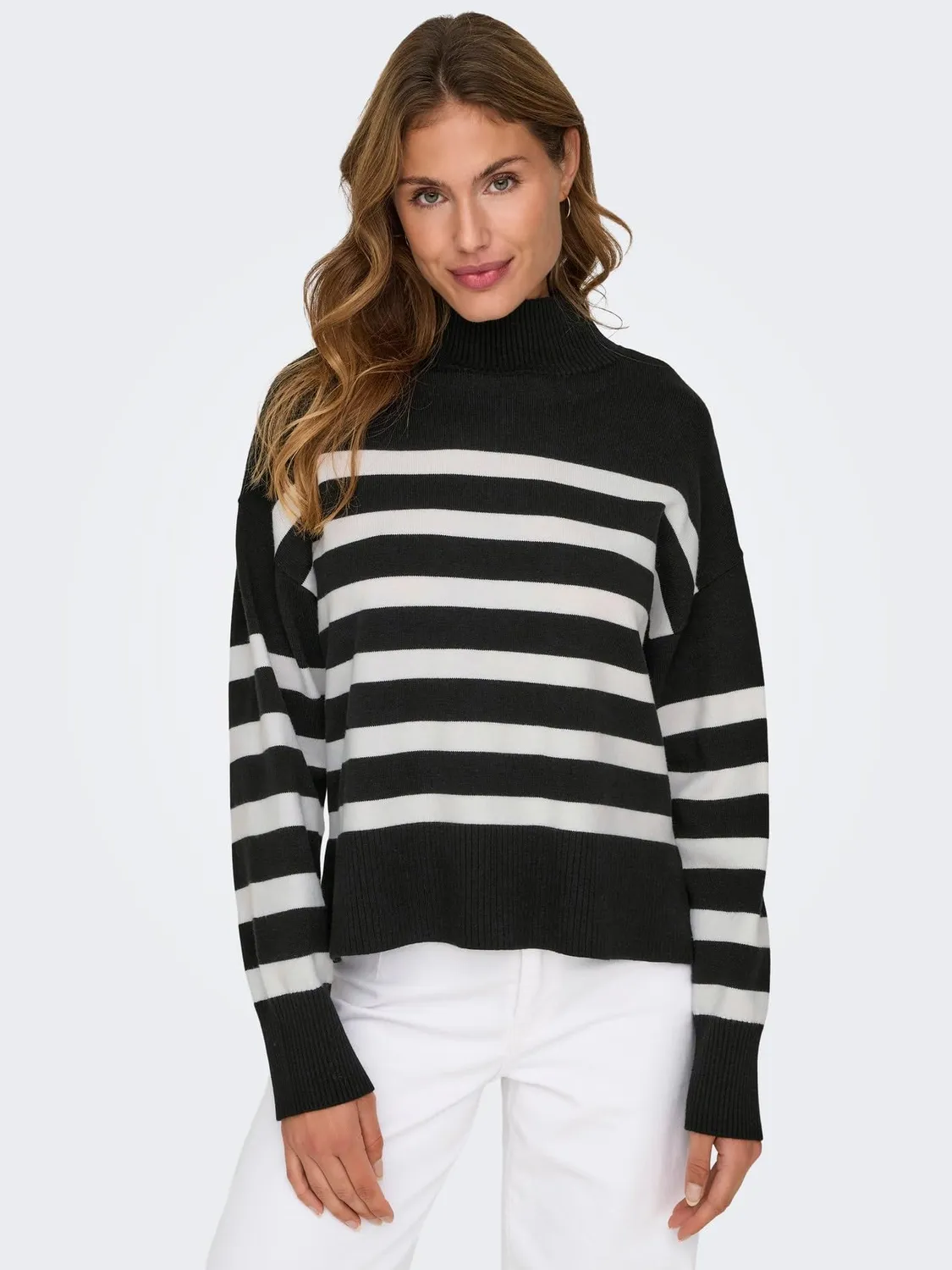 ONLY Onlbari maglione collo alto nero XL