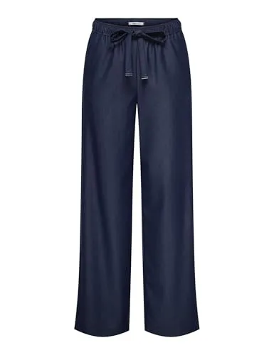 ONLY Onliria Life pantaloni donna larghi 38W/32L chambray