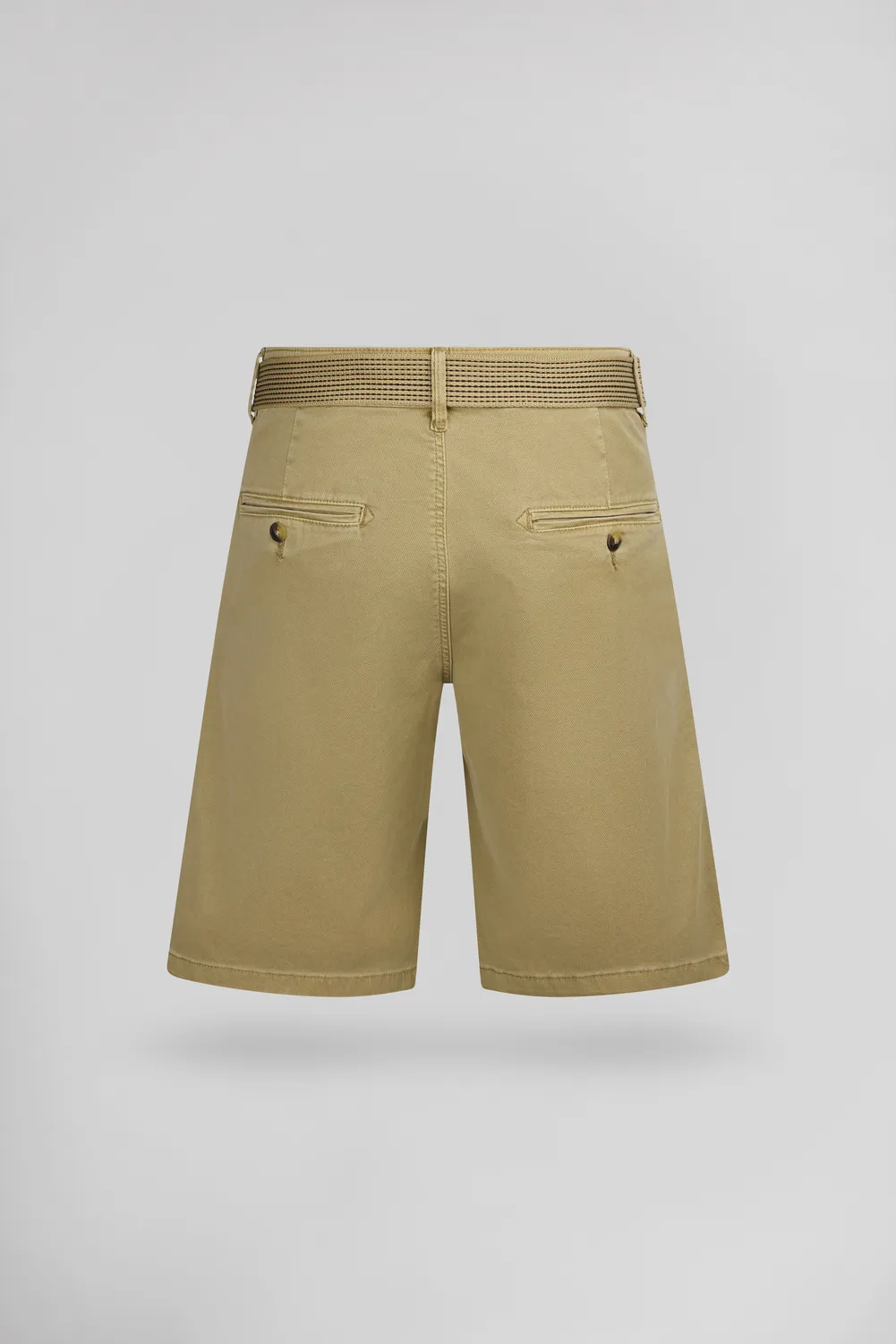 Teddy Smith Staton Chino Worker shorts beige con cintura