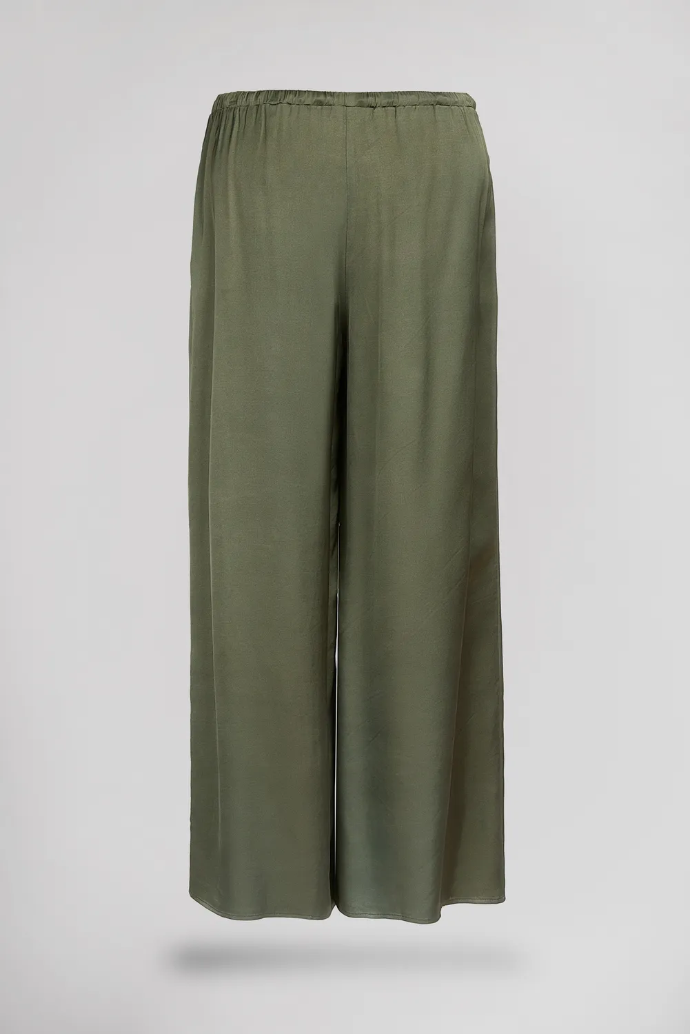 Teddy Smith P-Leonie pantalone donna Turbulence Kaki fluido satinato