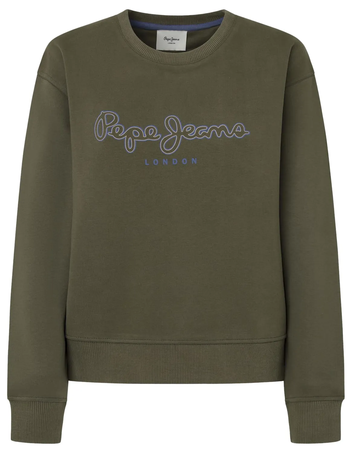 Pepe Jeans Frida Felpa Donna Nera Girocollo Cotone