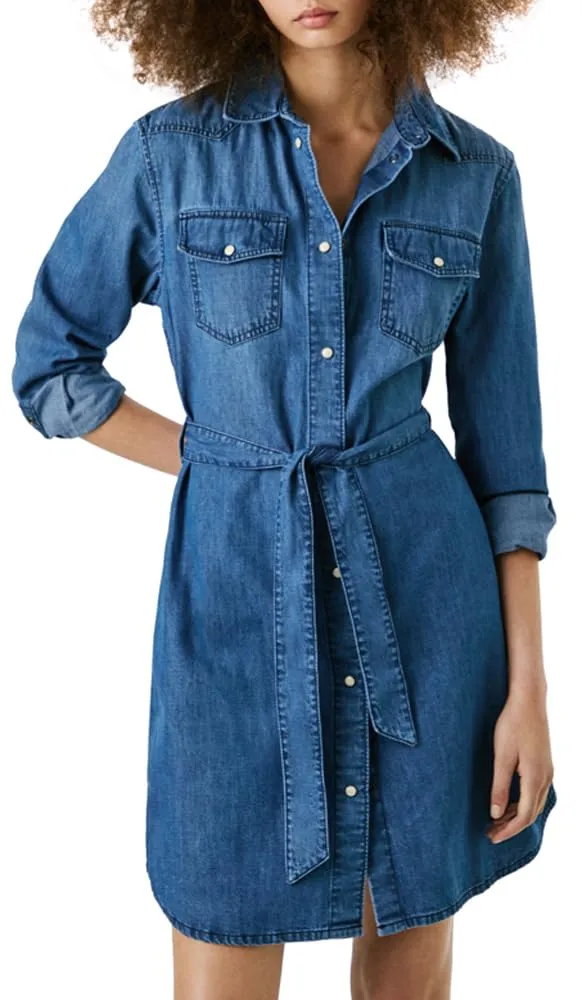 Pepe Jeans Victoria vestito donna denim L bottoni