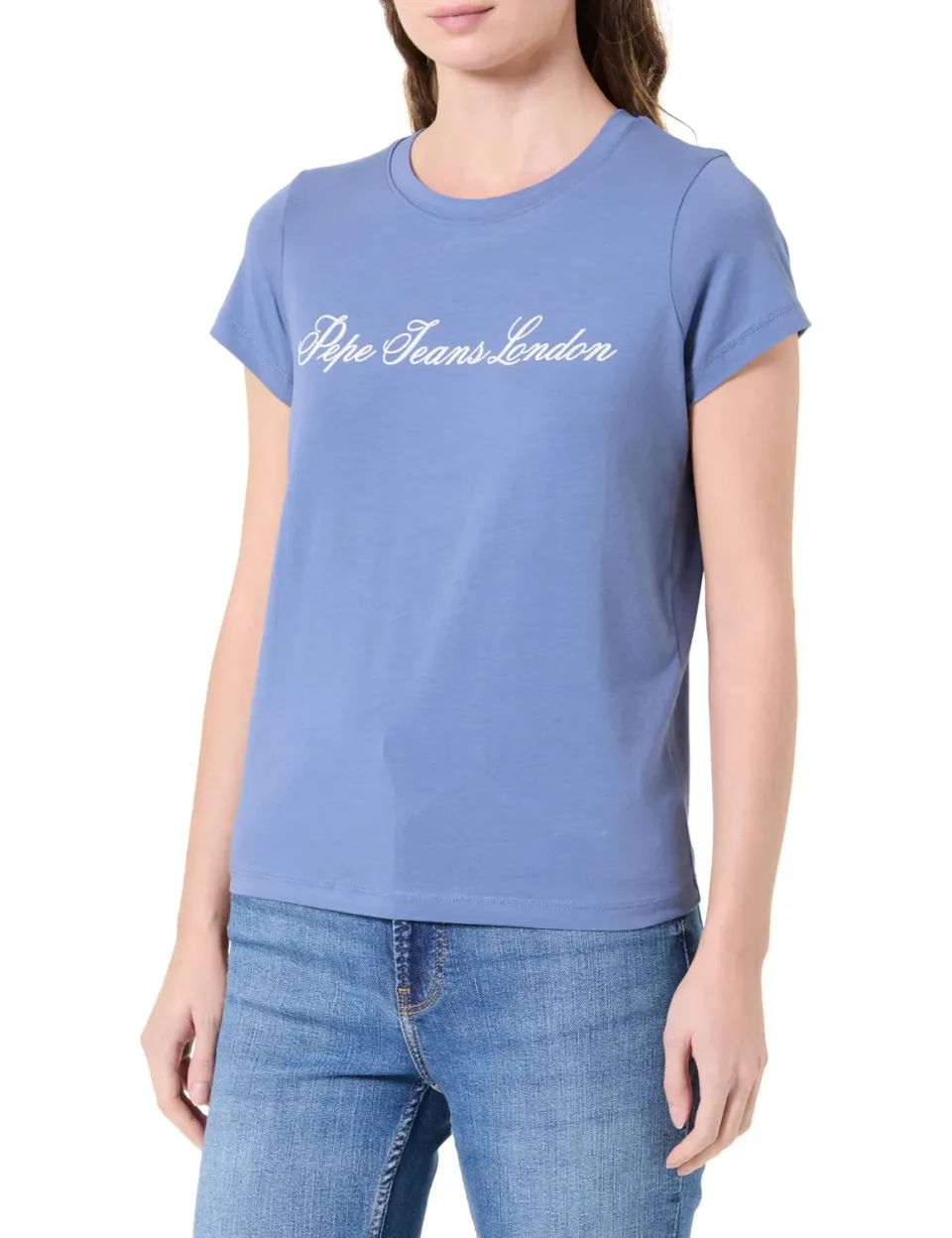 Pepe Jeans Basic Stretch t-shirt donna bianco slim