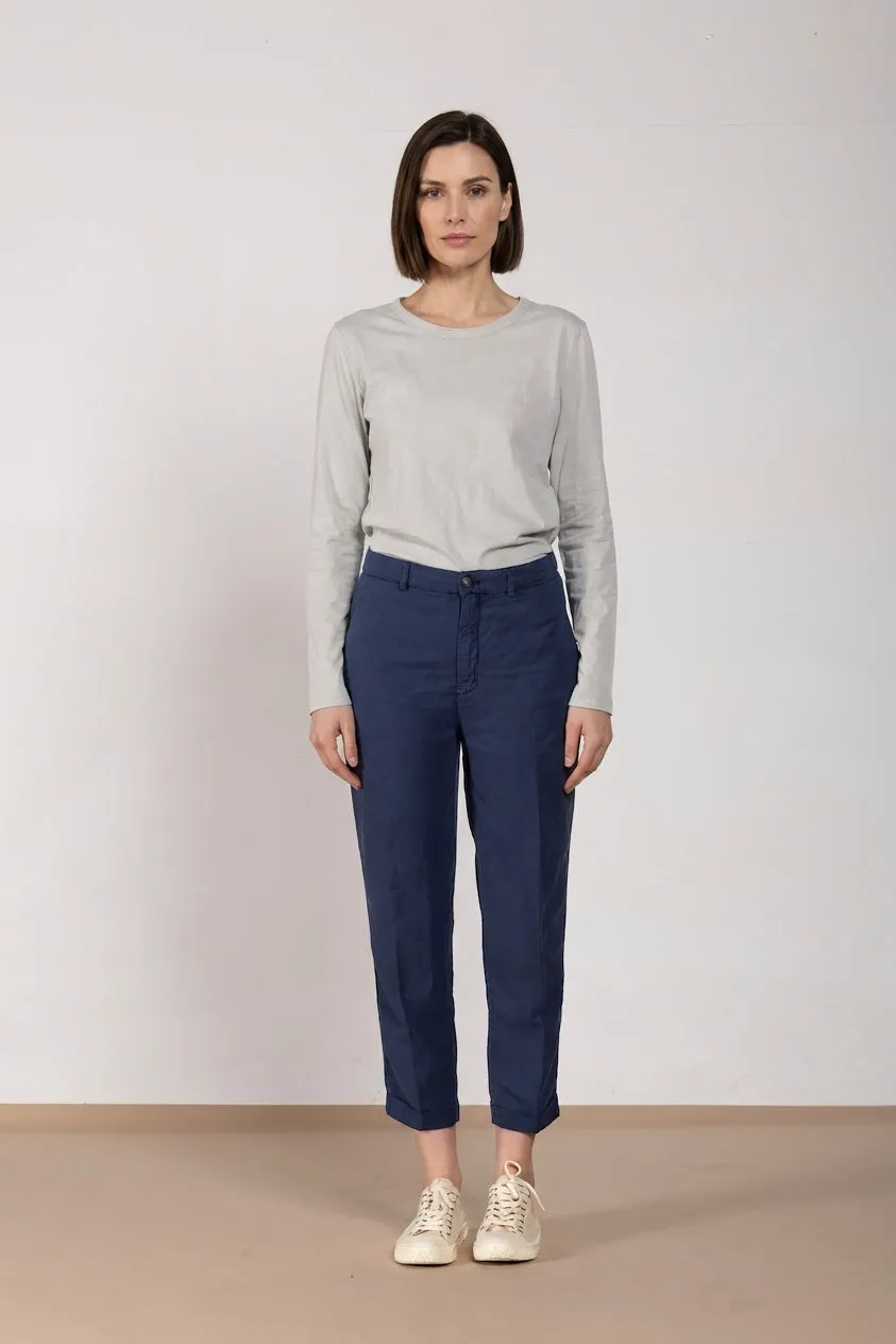 Mason's Linda Summer pantalone chino blu royal relaxed
