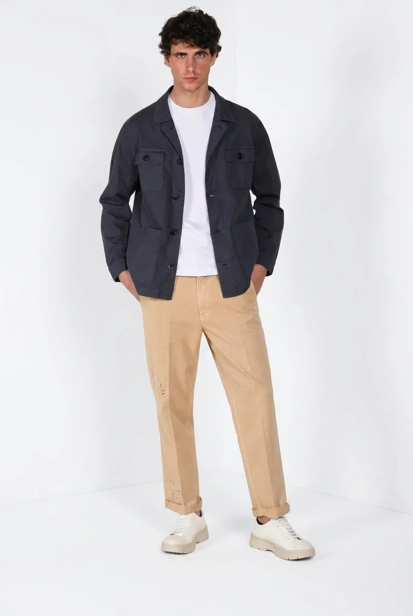 Mason's Dallas M74 cargo uomo kaki relaxed bull stretch