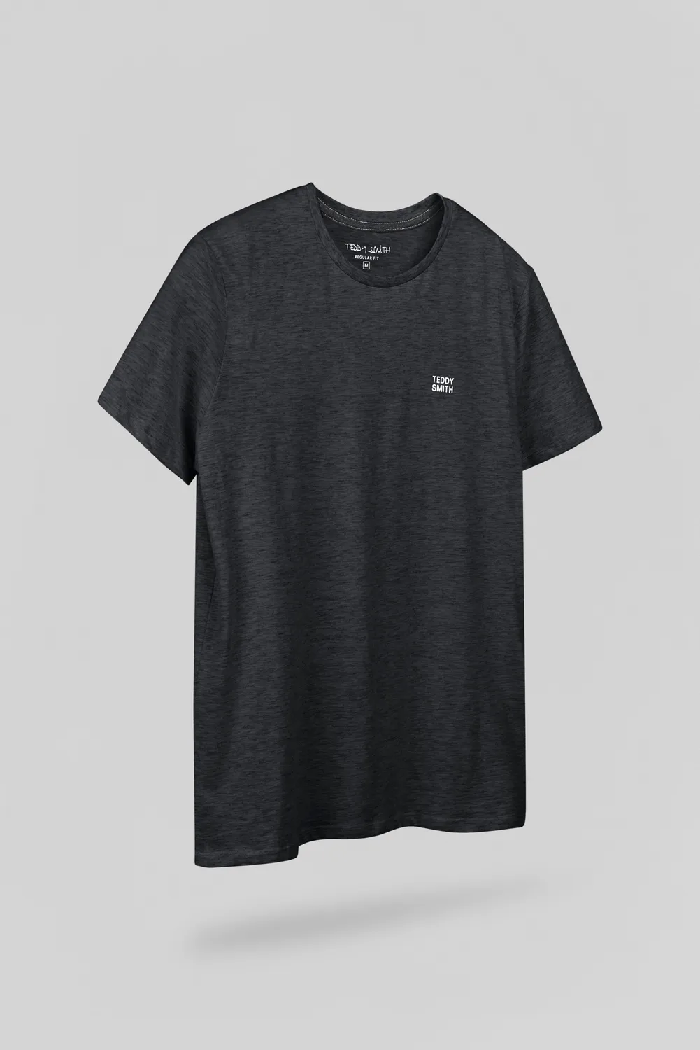 Teddy Smith The Tee 1 T-Shirt Nera Chinata Cotone