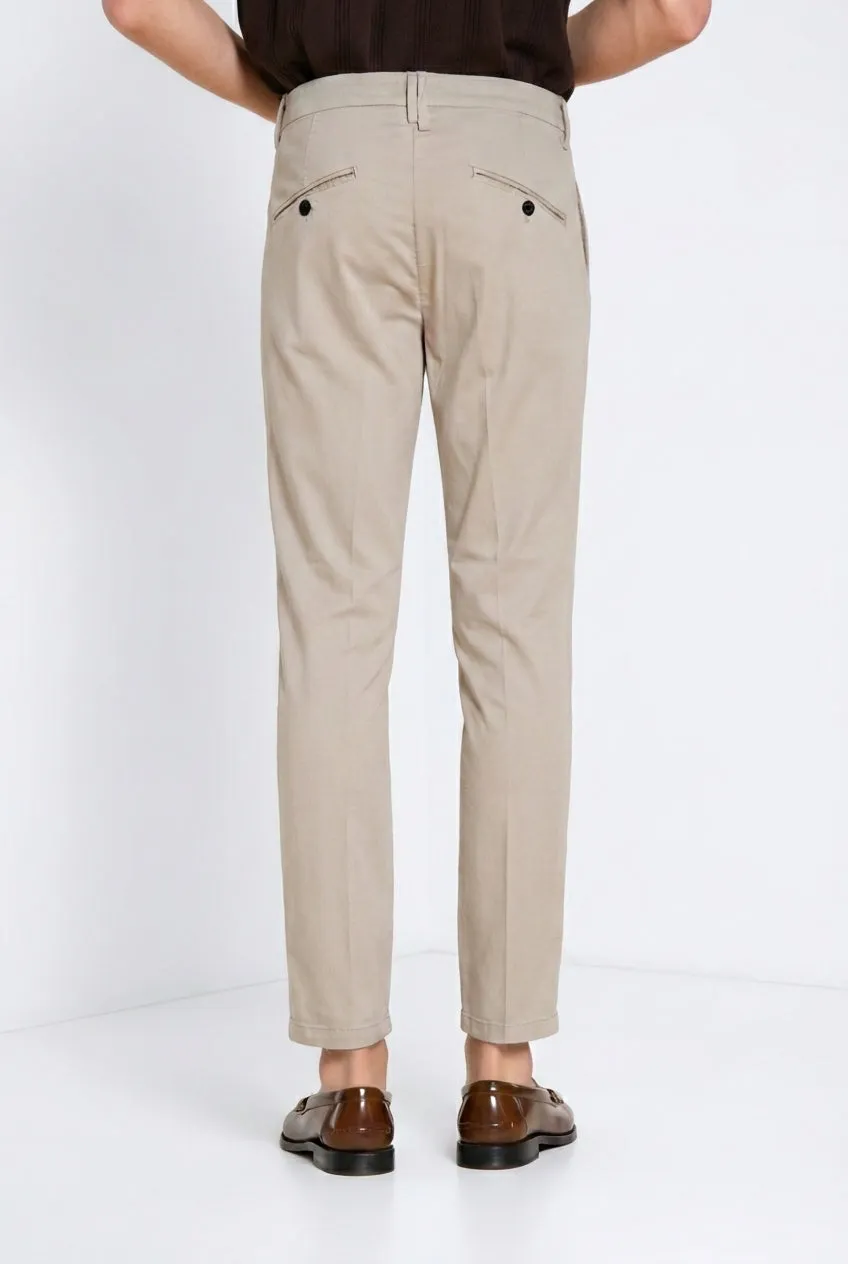 Mason's Osaka 1 Pinces chino grigio medio carrot fit