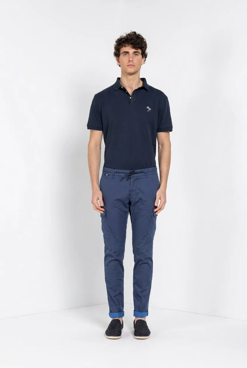 Mason's Chile Jogger cargo uomo blu navy extra slim