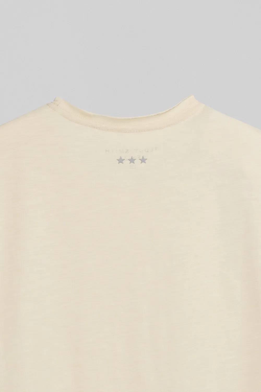 Teddy Smith T-Perry maglietta uomo cream jersey slub