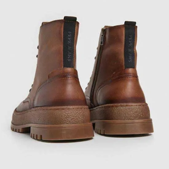 Pepe Jeans Lincoln Stivali Uomo 45 EU Cognac Pelle