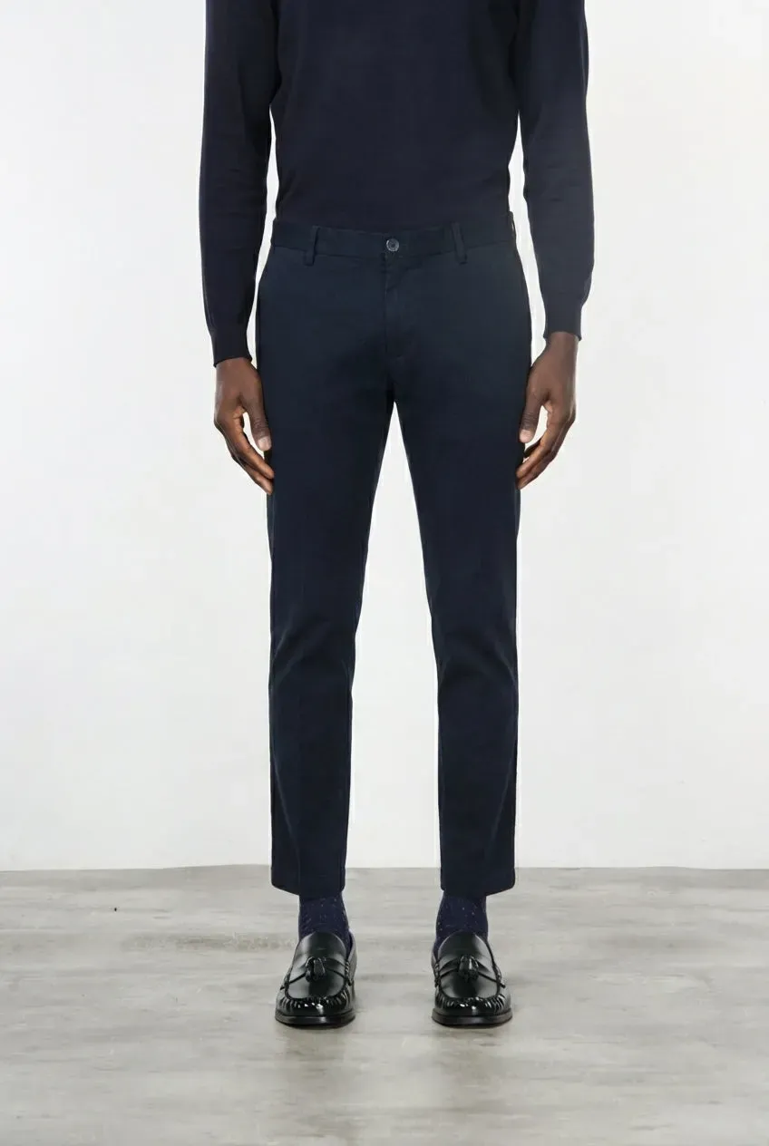 Mason's Milano chino uomo blu navy extra slim