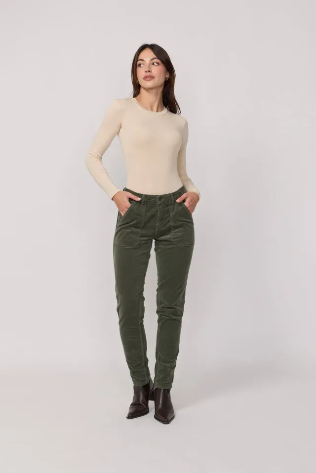 acquaverde Pierce pantaloni velluto kaki