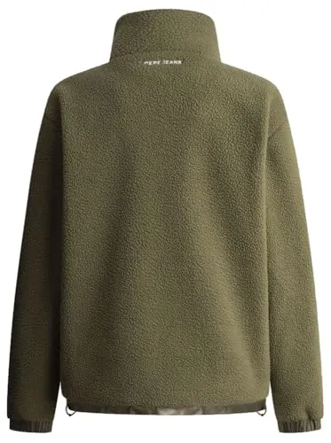 Pepe Jeans Explorer Fleece pile uomo verde militare zip