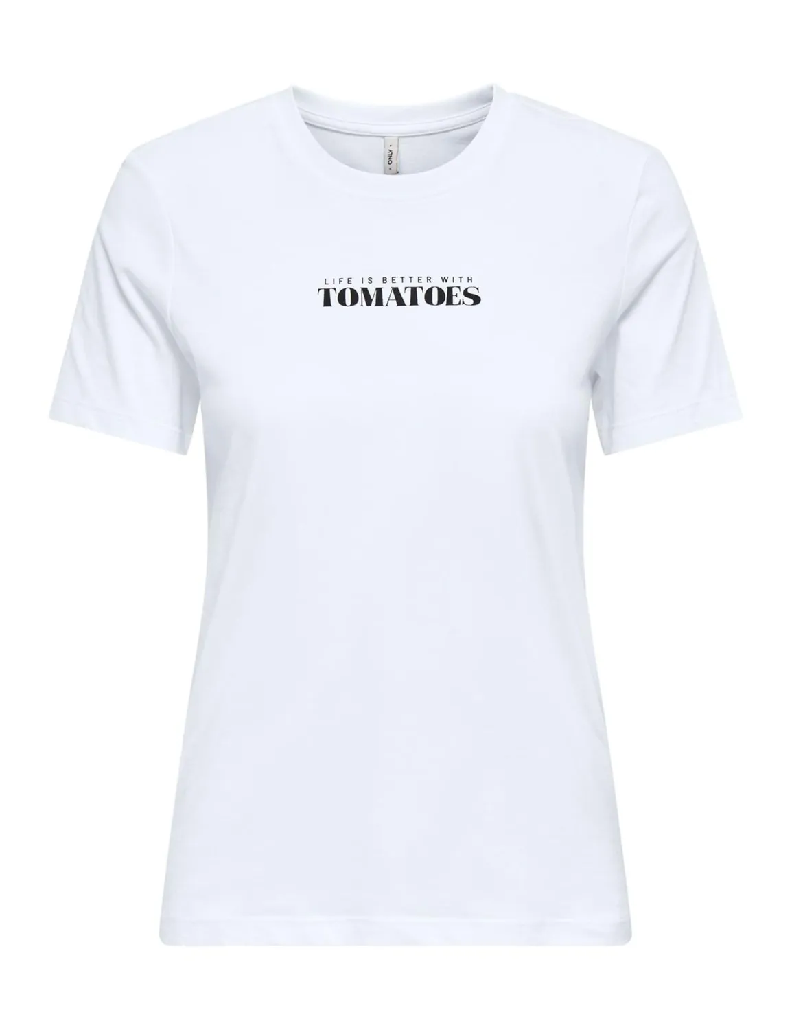 ONLY Onlvivvi Reg Life S/S Top Donna Basic Cotone