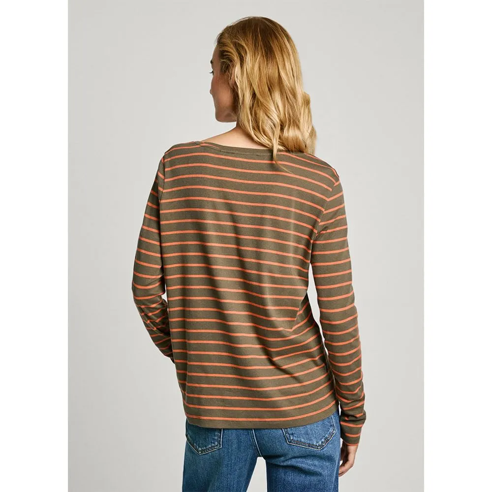 Pepe Jeans Finna T-Shirt donna maniche lunghe a righe