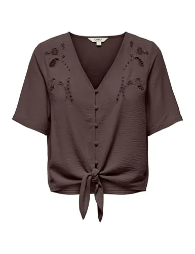 ONLY Onlevalou Mette Knot top L tessuto leggero