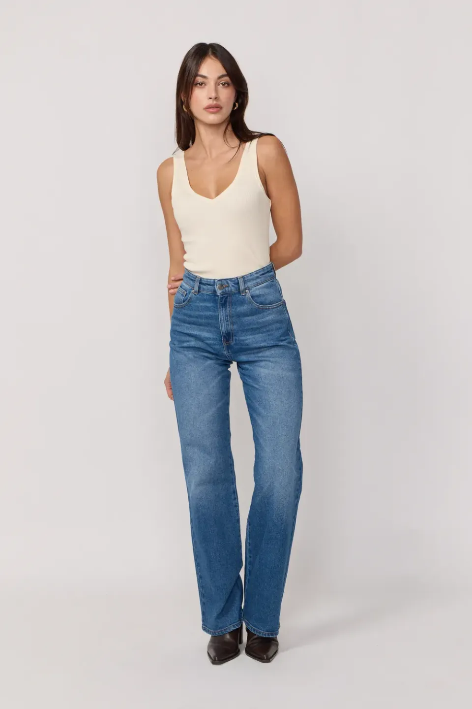 Acquaverde Richie Jeans Flare Vintage Worn