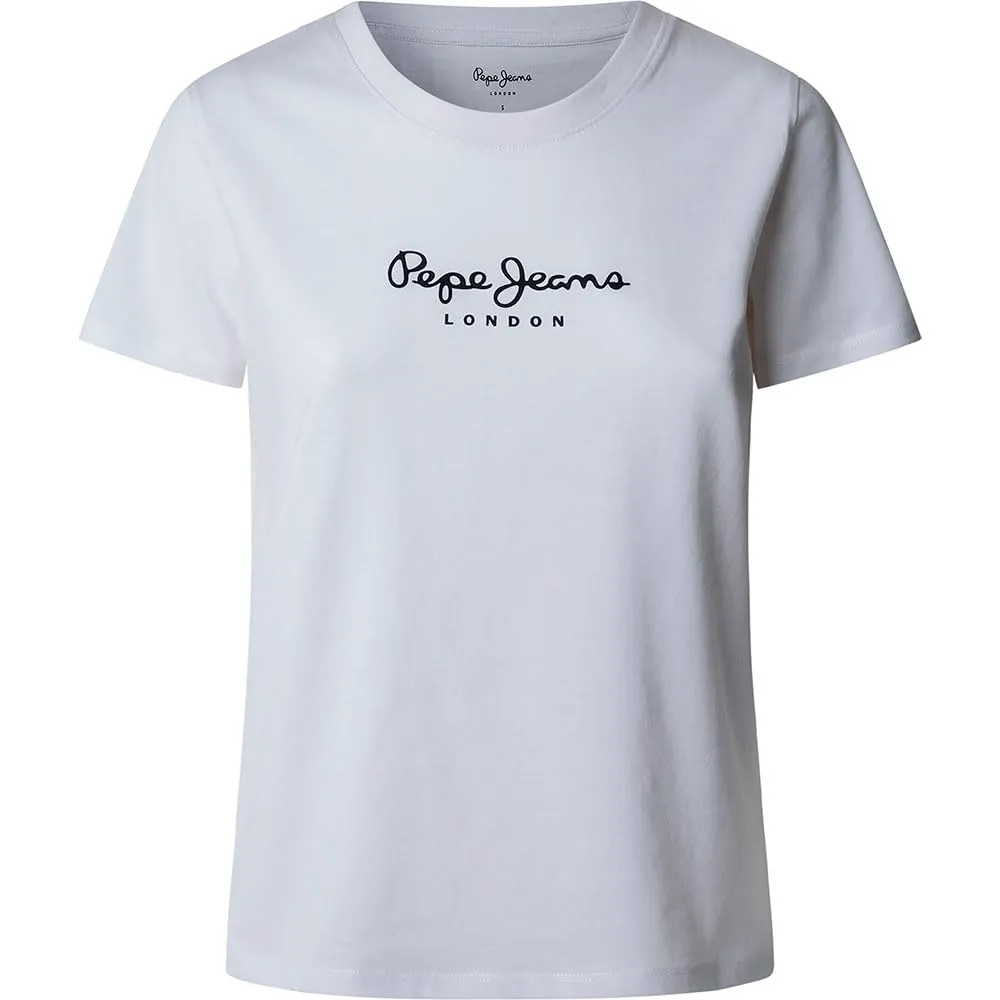 Pepe Jeans Macy T-Shirt Donna Bianco Pacco da 1 Girocollo
