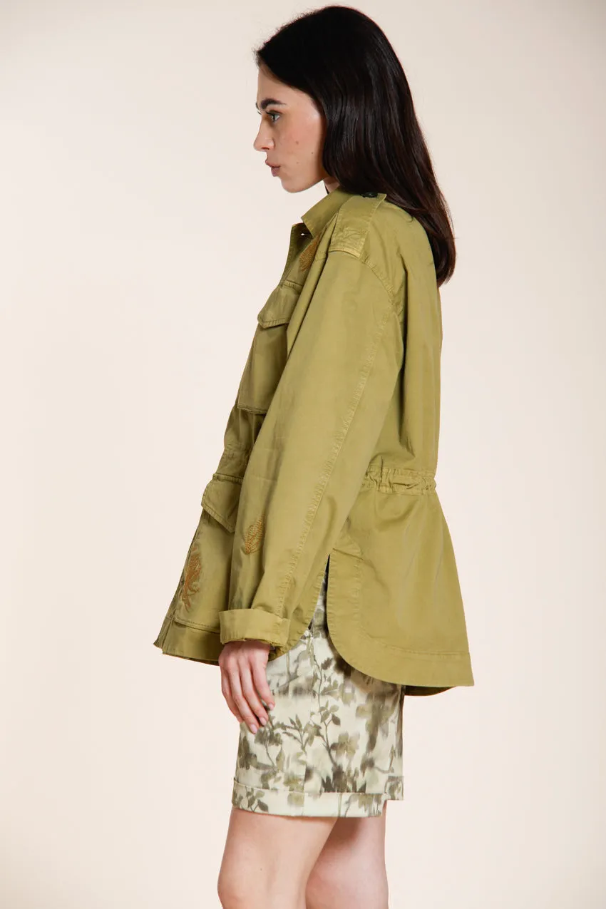 Mason's Florence New giubbotto donna twill verde acido fiori