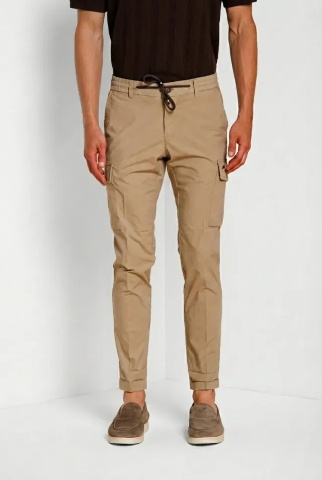 Mason's Chile Jogger cargo uomo kaki extra slim